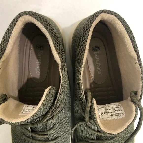 Baretraps Men’s Luca Lace-Up Sneakers Shoes Size 11M Dark Sage Green Comfort EUC - Picture 8 of 9